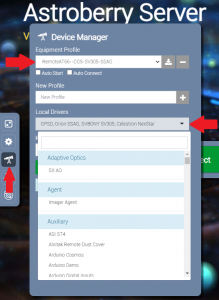 Astroberry Server Device Manager