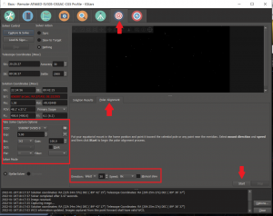 Ekos Polar Alignment Settings