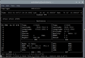 gpsmon - virtualgps output