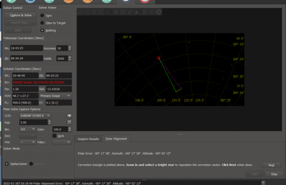 Learning KStars/Ekos – Polar Alignment – What, Why, How…