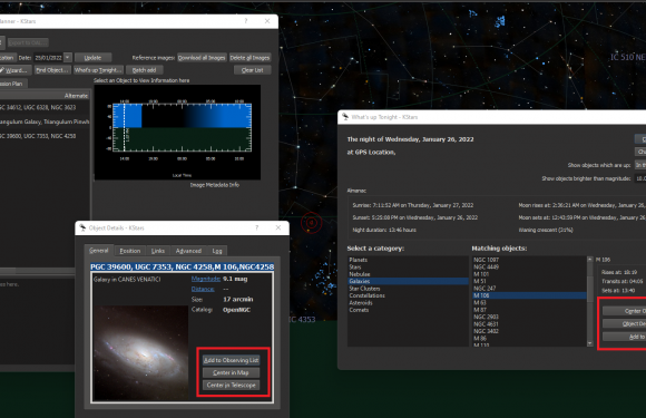 Learning KStars – Creating a Observing Wish List..