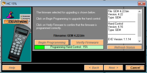 Celestron Hand Controller Upgrade Utility (Legacy)