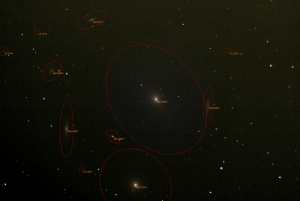 M86 - Galaxy - SharpCap Deep Sky Annotations - 03/26/2022