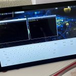 Raspberry Pi with on-screen touch keyboard.