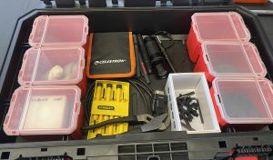 Small Box - Tools, Filters, Cleaning Supplies, Odds and Ends