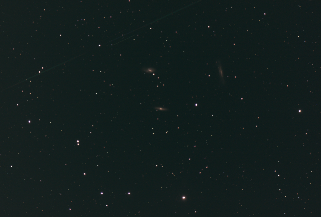The Leo Triplet - M65, M66, and NGC 3628 - EAA Capture 04/23/2022