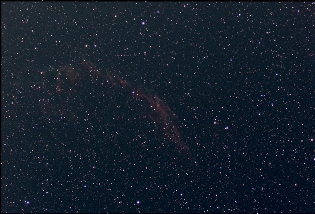 NGC 6992 - The Eastern Veil Nebula - EAA Capture 06/18/2022