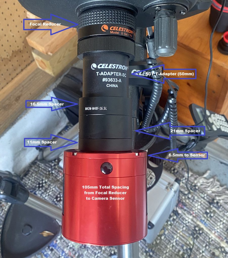 Focal Reducer Spacing - SCT