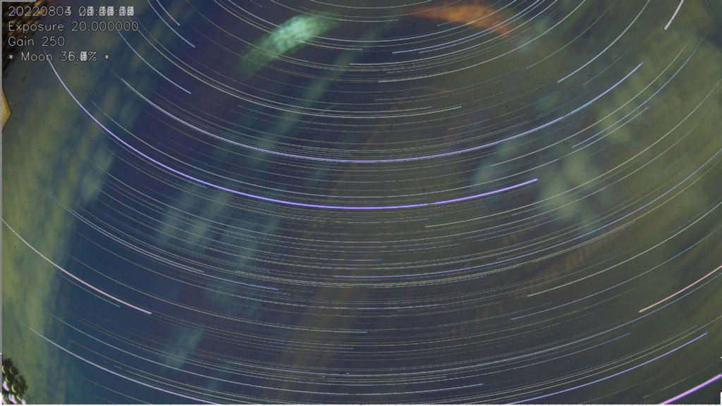 Star Trails Stack INDI All Sky Camera