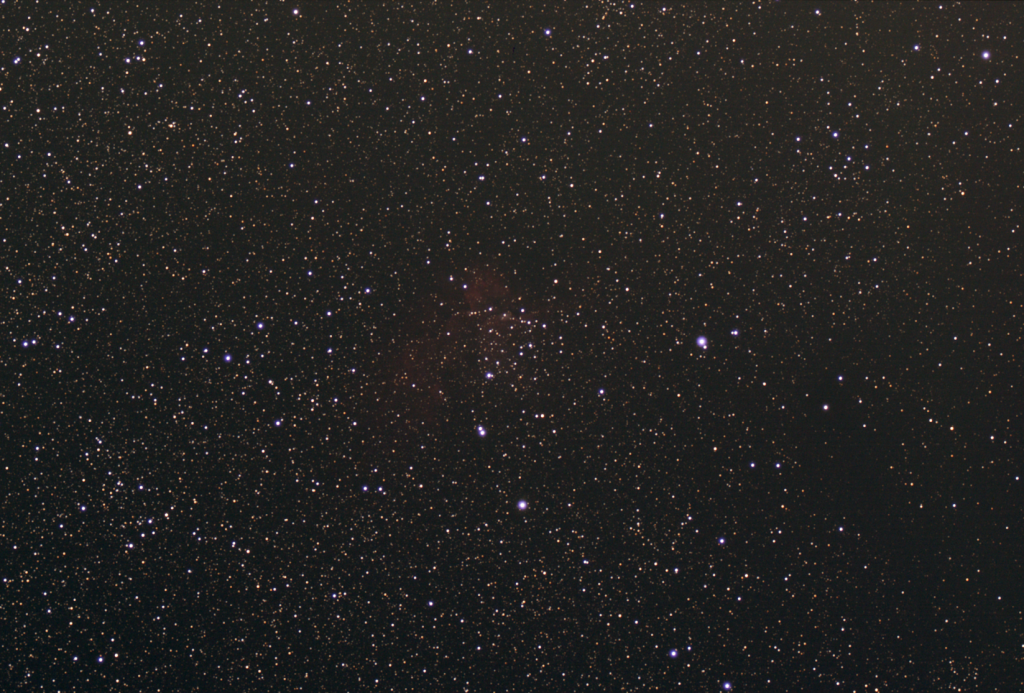NGC 7380, The Wizard Nebula, EAA Capture 09/16/2022