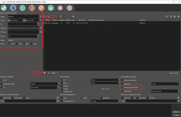 Learning KStars/Ekos – Automating EAA Captures with the Ekos Scheduler