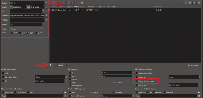 Learning KStars/Ekos – Automating EAA Captures with the Ekos Scheduler