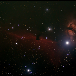 IC 434, the Horsehead Nebula, and NGC 2024 , the Flame Nebula - EAA Captured 12/16/2022
