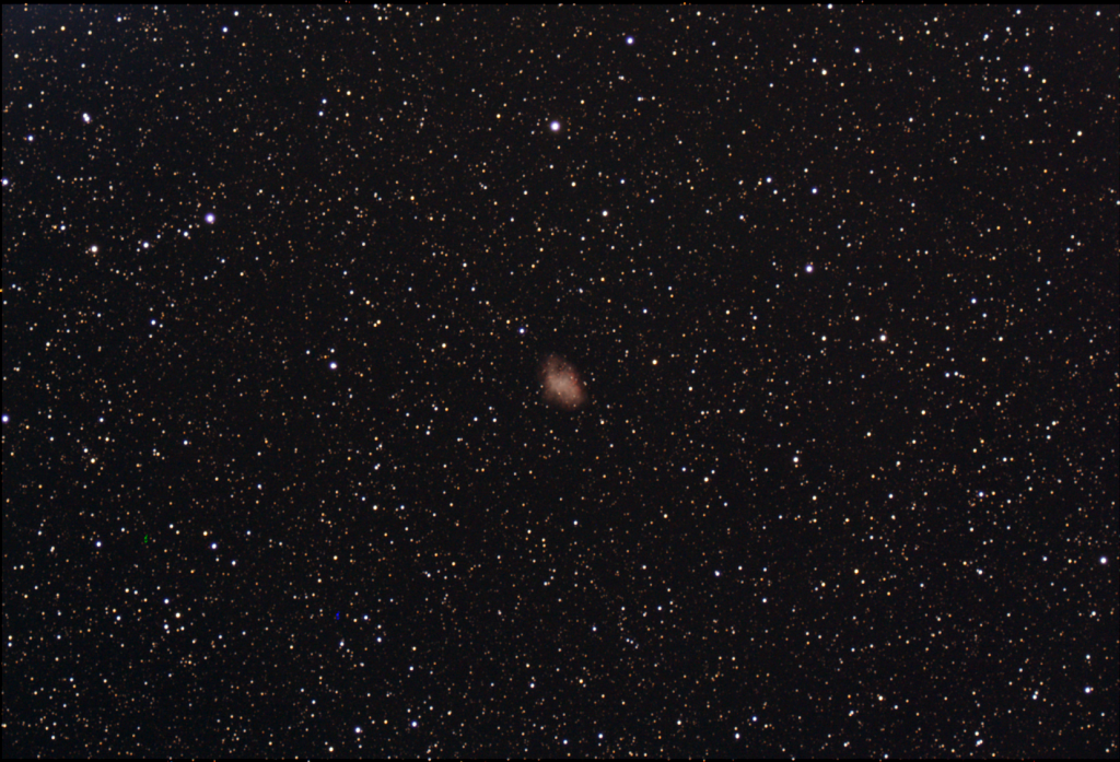 Messier 1 - The Crab Nebula - EAA Captured 12/16/2022