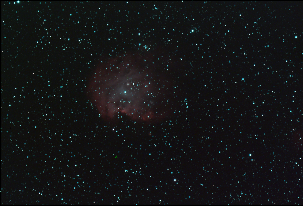 NGC 2174, The Monkey Head Nebula, EAA Capture 12/29/2022