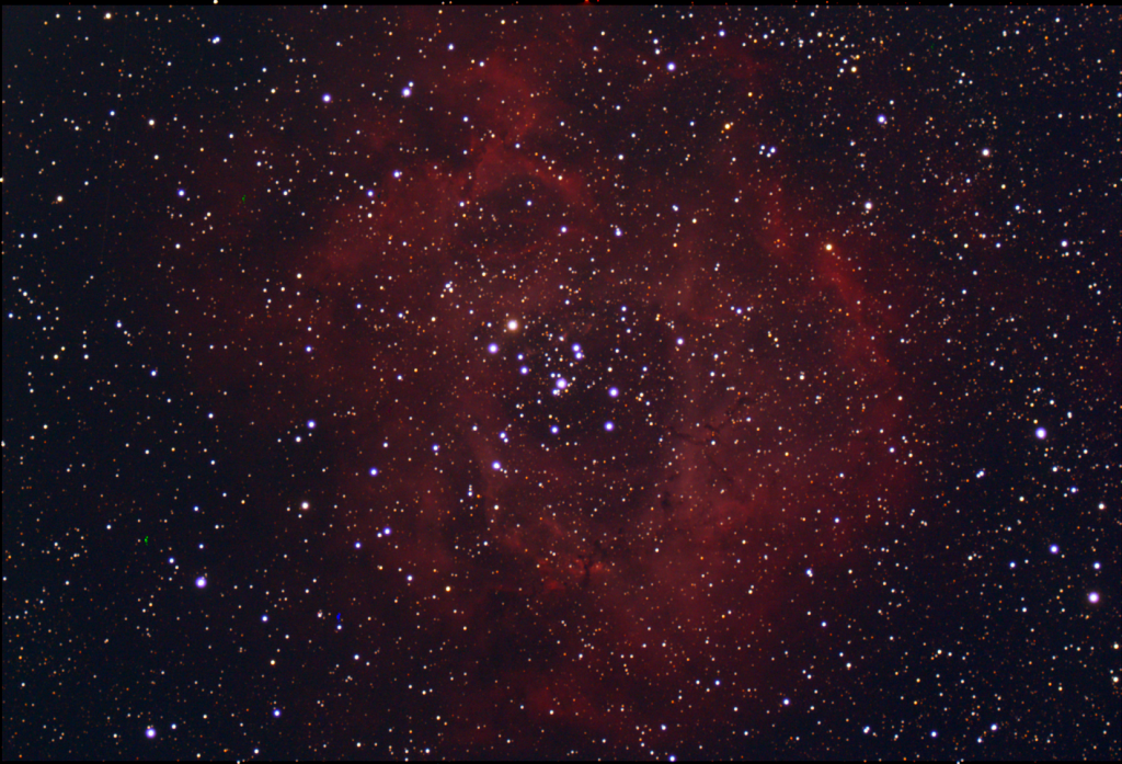 The Rosette Nebula - EAA Captured on 12/16/2022