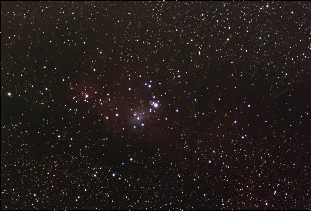 NGC 2264, The Christmas Tree Cluster, EAA Capture 12/24/2022