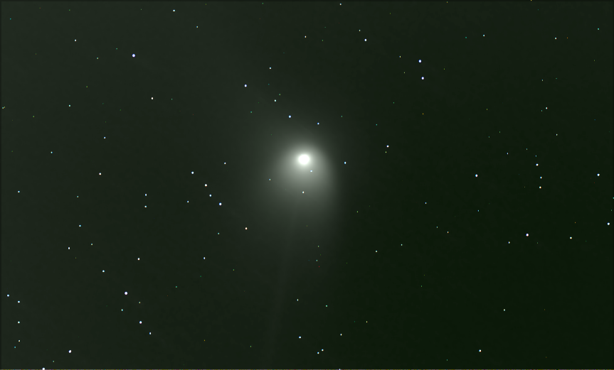 Comet C/2022 E3 ZTF, Captured 01/27/2023, stacked 20 x (4 x 15 sec) on 01/30/2023