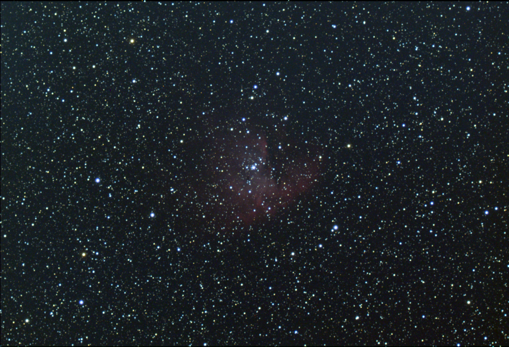 NGC 281, The Pacman Nebula, EAA Capture 01/07/2023