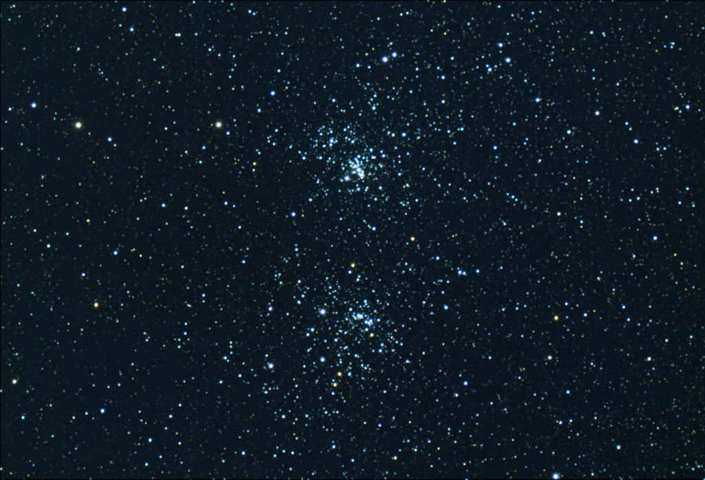 NGC 869 and NGC 884, the Double Cluster, EAA Capture 01/07/2023