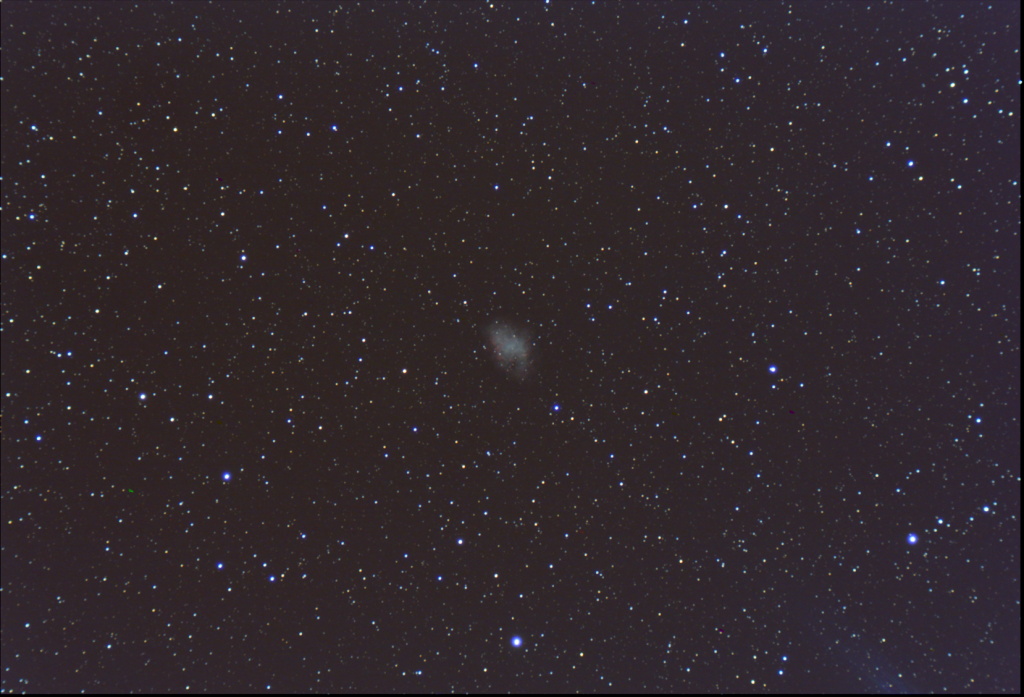 M1, The Crab Nebula, EAA Capture 02/18/2023