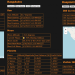 RaspAstro Web Application