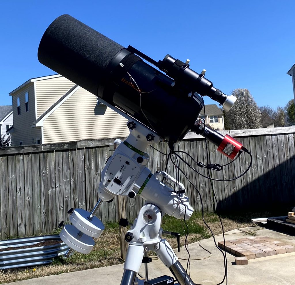 Celestron C8 SCT, Skywatcher EQ6-R Pro, ZWO ASI 294MC Pro, SV106 Guide Scope, OSSAG