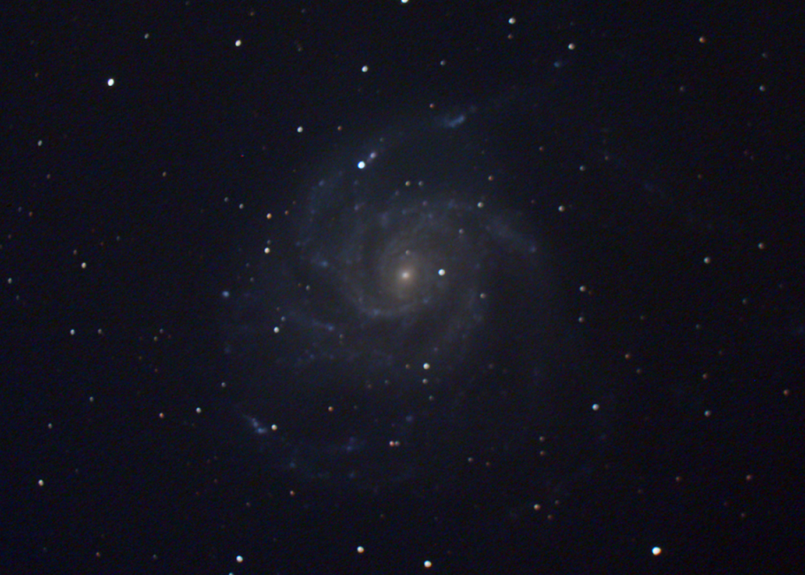 Messier 101 (M101) the Pinwheel Galaxy with Supernova SN2023ixf, EAA Capture 05/21/2023