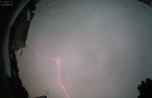 Lightning on the All Sky Camera…
