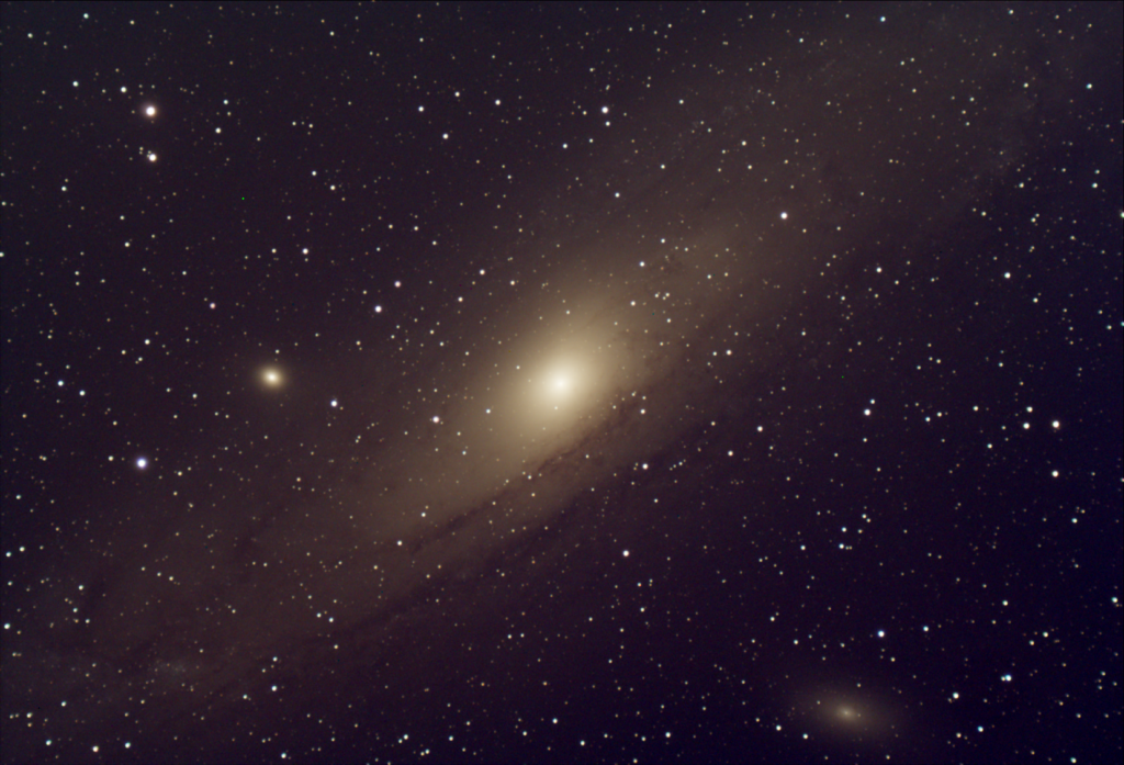 Messier 31, M31, The Andromeda Galaxy, EAA Captured on 08/19/2023