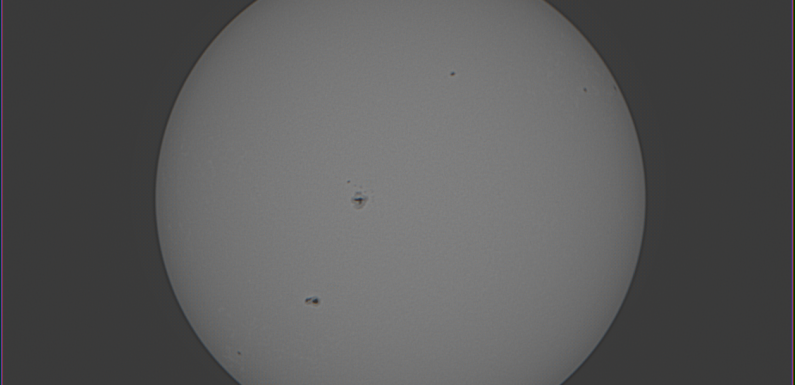 Solar Filter on the SV503… First Light…