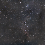 IC 1396A, Elephant's Trunk Nebula, 50 x 180 seconds, 09/03/2023