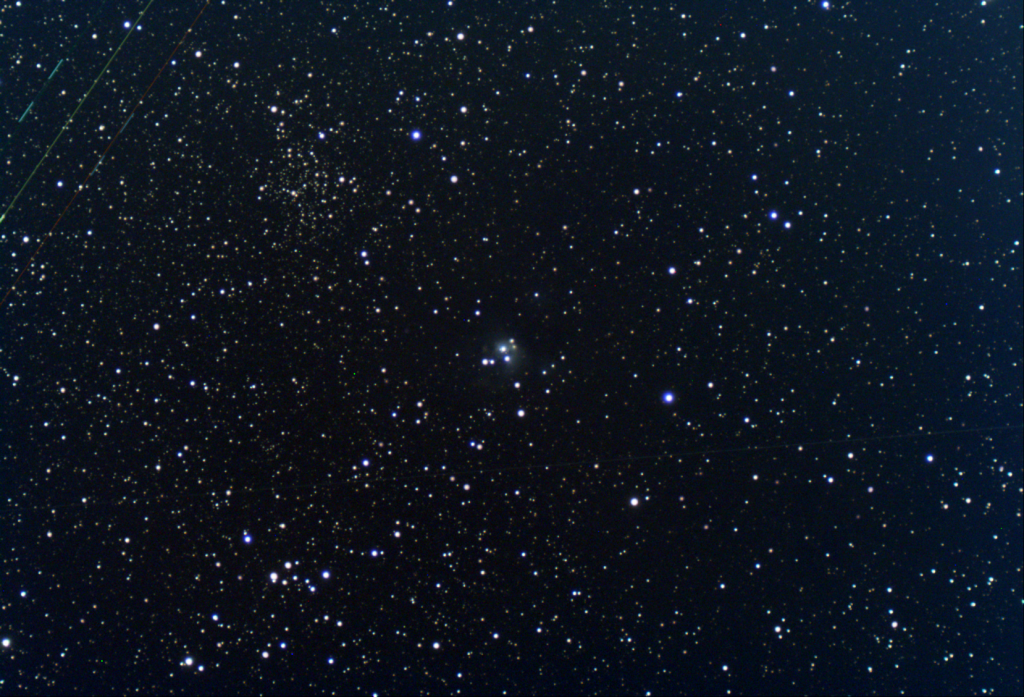 NGC 7129, reflection nebula, EAA Capture 09/02/2023