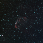 NGC 6888, Crescent Nebula, EAA Capture 10/28/2023