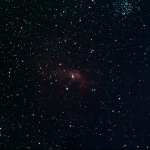 NGC 7635, The Bubble Nebula, EAA Captured 10/25/2023