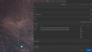 Siril Pixel Math - Ha and OIII