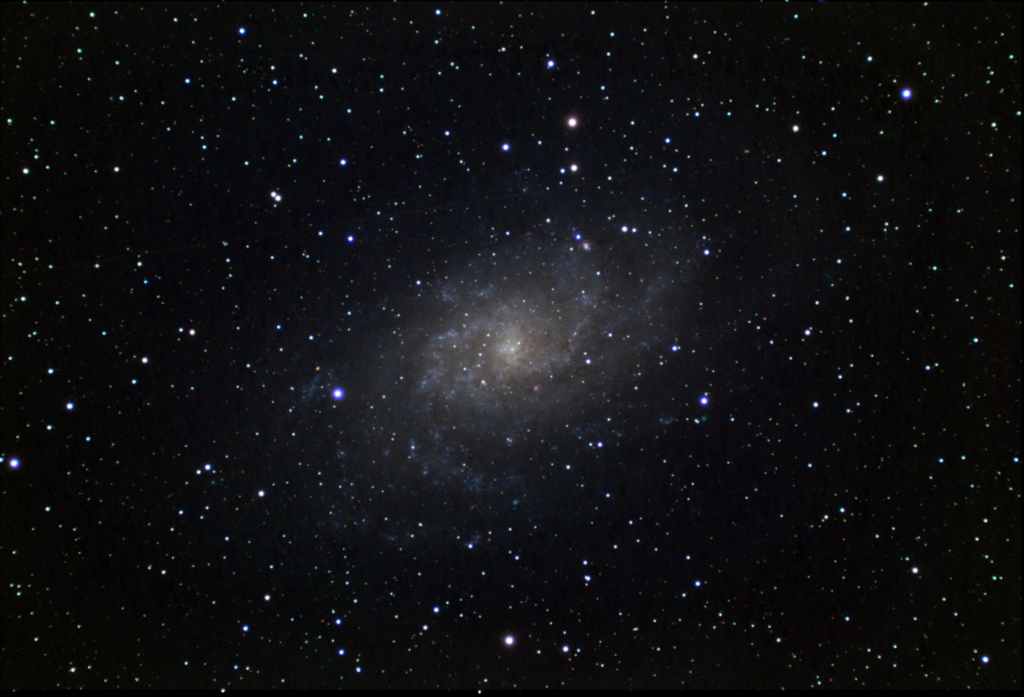 Messier 33, M 33, The Triangulum Galaxy, EAA capture 11/18/2023