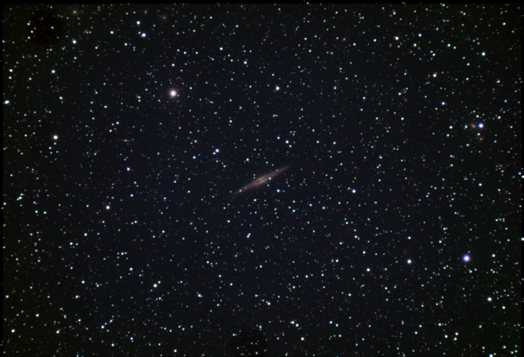 NGC 891, Spiral Galaxy, EAA Captured 11/02/2023
