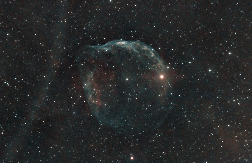 Dolphin Head Nebula, Sh2-308, LBN 1052, 71 x 180 seconds captured 01/20 and 01/21 2024, stacked and processed with Siril