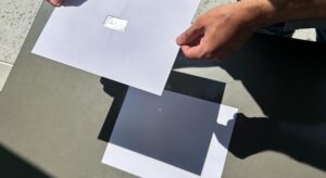 Pin hole camera to view the Solar Eclipse.
