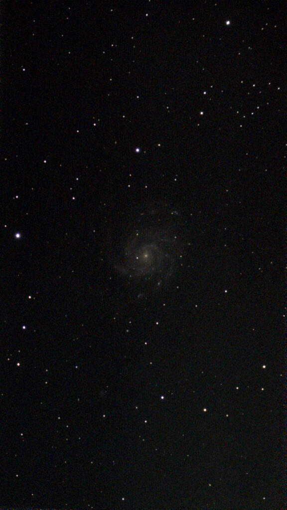 M101, the Pinwheel Galaxy, 20 second exposures, SeeStar