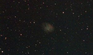 Messier 1 (M1), the Crab Nebula, SeeStar 120 x 10 seconds.