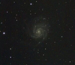 M101, the Pinwheel Galaxy, SeeStar 121 x 10 seconds, 05/01/2024