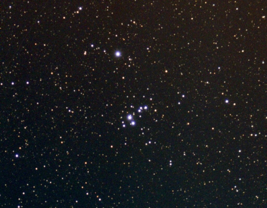 NGC 7160, Swimming Alligator Open Cluster, SeeStar 172 x 10 seconds on 06/18/2024