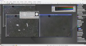 Starless image ready to blur.