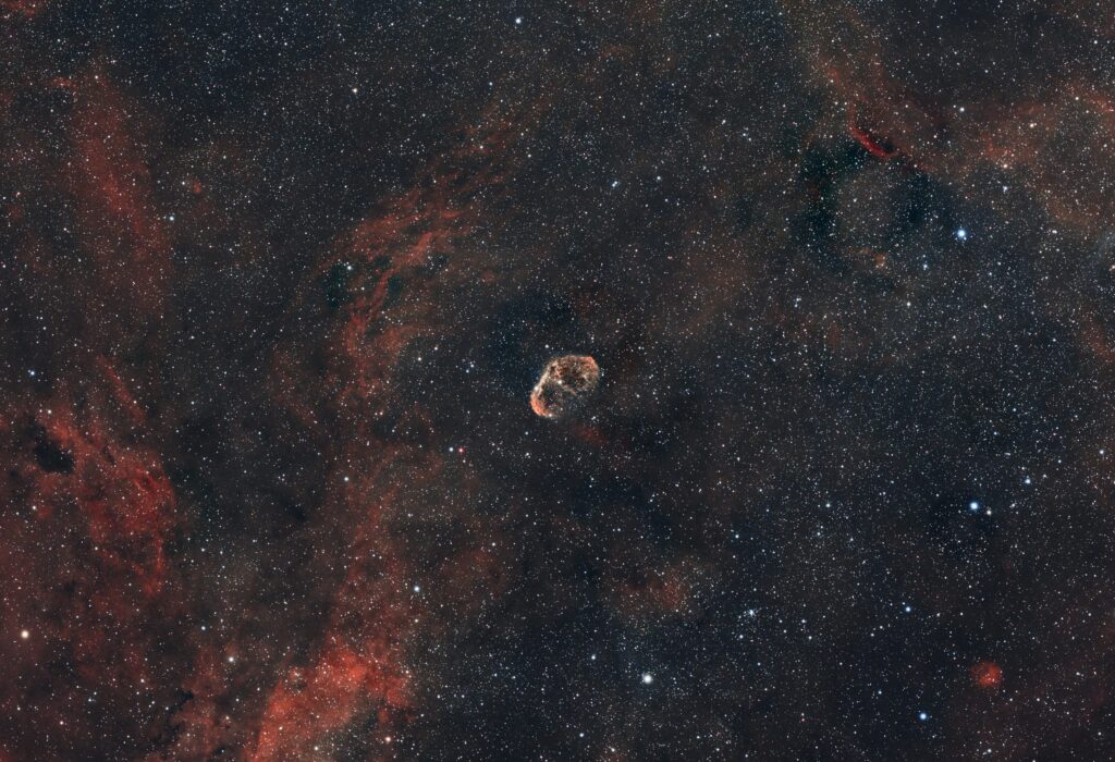 NGC 6888, The Crescent Nebula - 09/16/2026 - SV555 - Zwo Dual Band Filter - 80x180s 