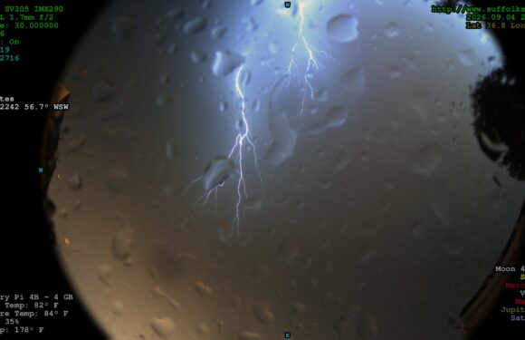 Lightning on the AllSky – 09/04/2026